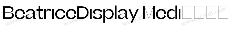 BeatriceDisplay Medi字体转换